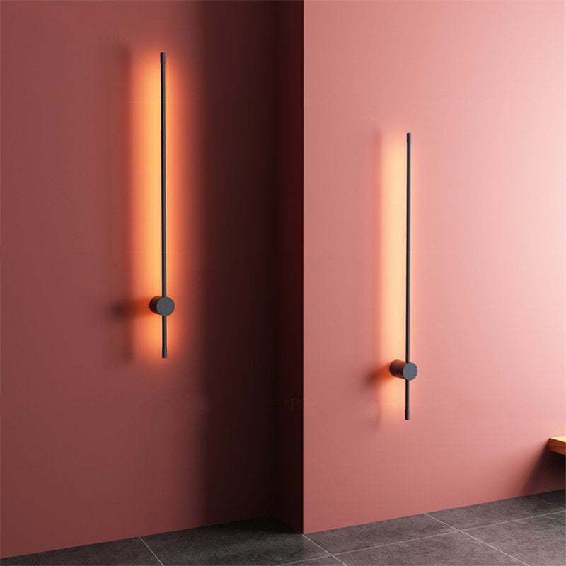 Modern LED Wall Lamp for Outdoor Use Edge Minimalist Rotatable Linear LED Outdoor Wall Lamp Metal Corridor Garden