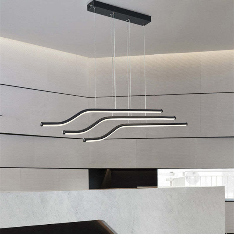 Louise Tri-Curved LED Pendant Light Fixture
