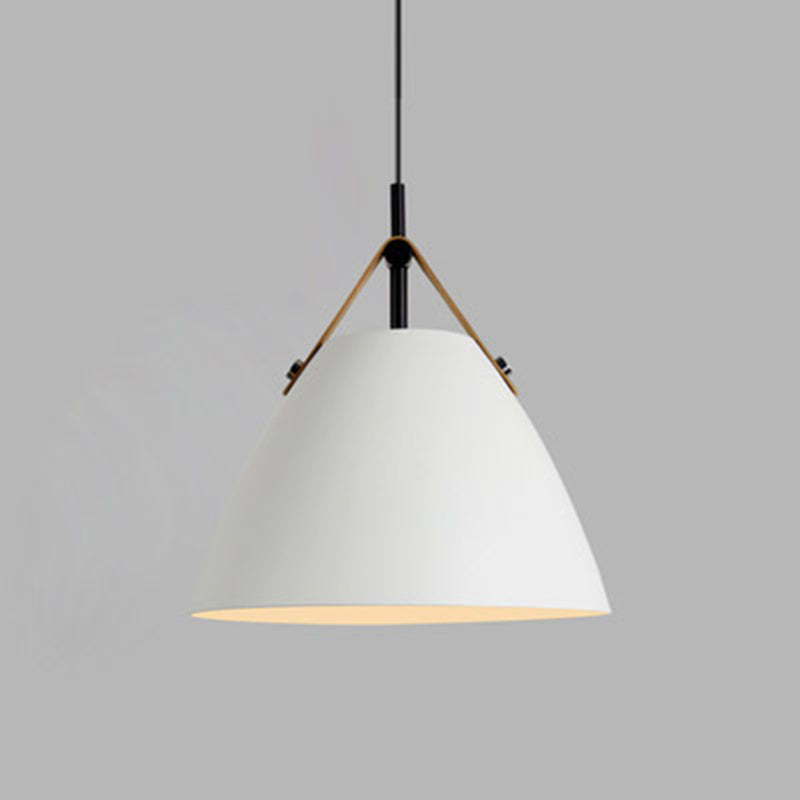White Carins Pendant Light - Modern Hat-Shaped Lighting