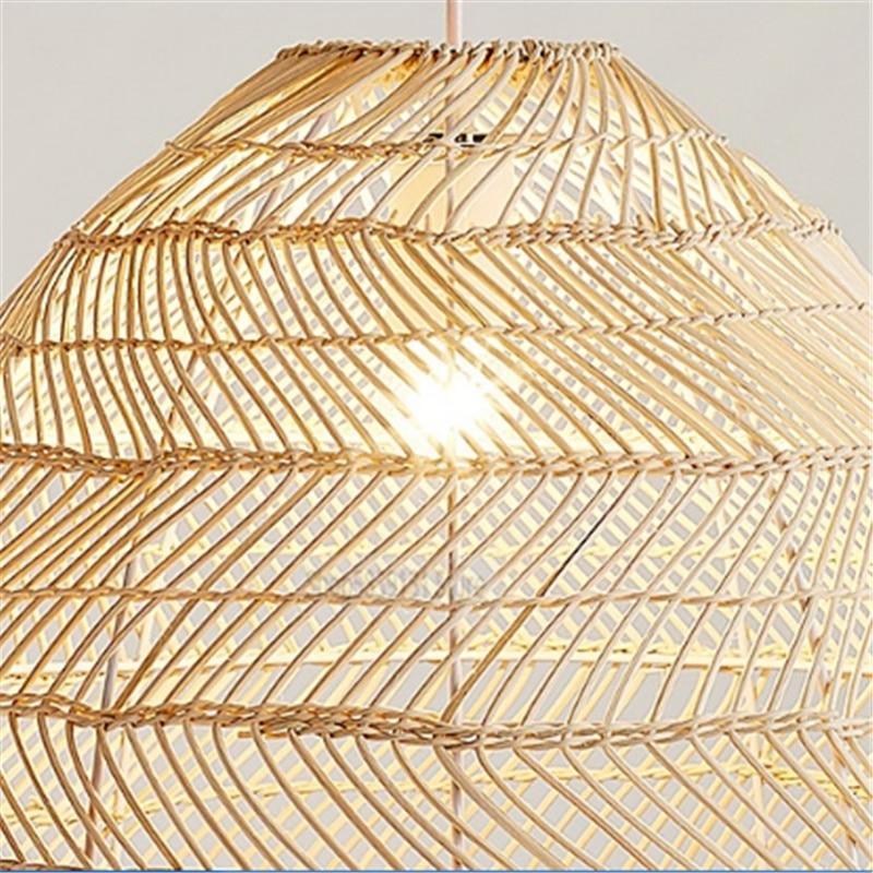 Close-up of Muto Rattan Pendant Light