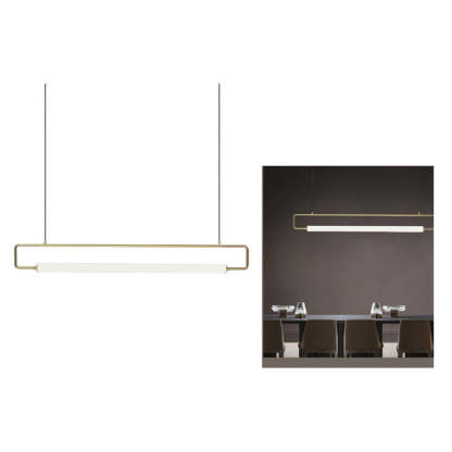 Edge Modern Minimalist rectangular Metal  Pendant Light