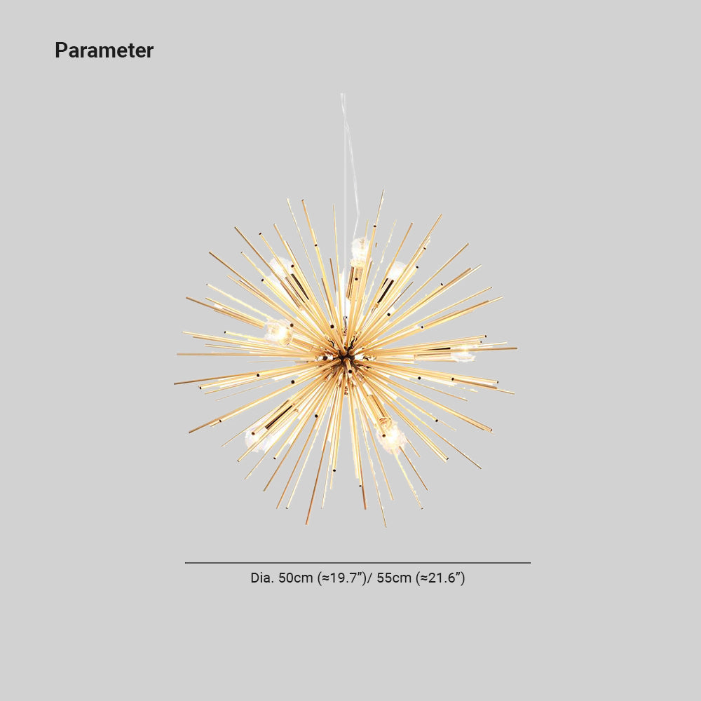Lowry Sputnik Pendant Light - Diameter 50cm, Modern Metal