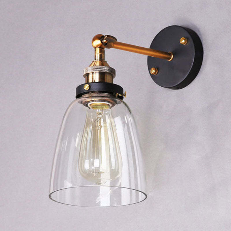 Brady Vintage Wall Lamp - Glass Sconce Lighting