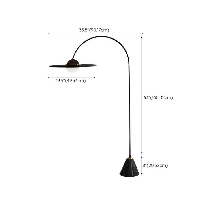 Carins UFO Floor Lamp Dimensions - Las Sola