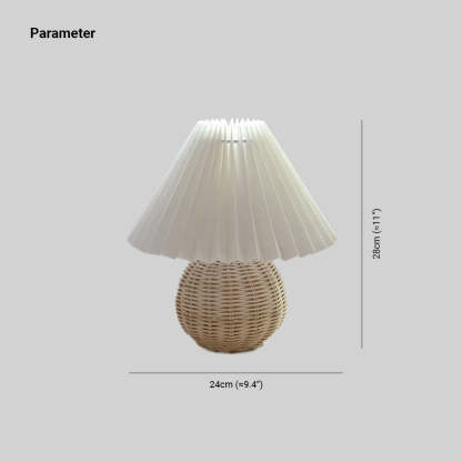 Ozawa Vintage Table Lamp Cream Rattan Base Dimensions Ozawa Vintage Bedside Table Lamp Cream  Rattan Wood Ceramic