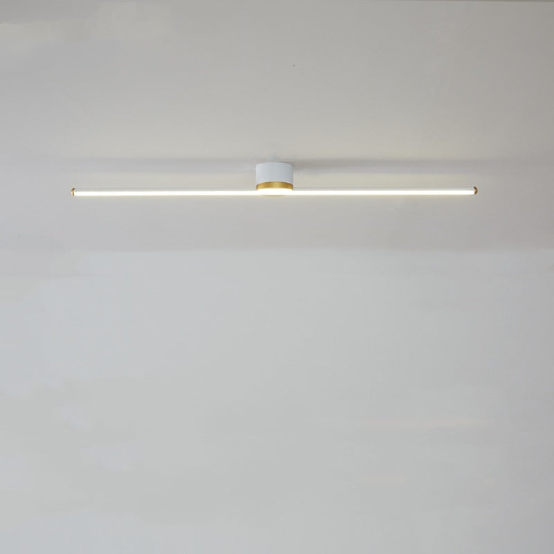Las Sola Edge linear ceiling light. Minimalist flush mount design.