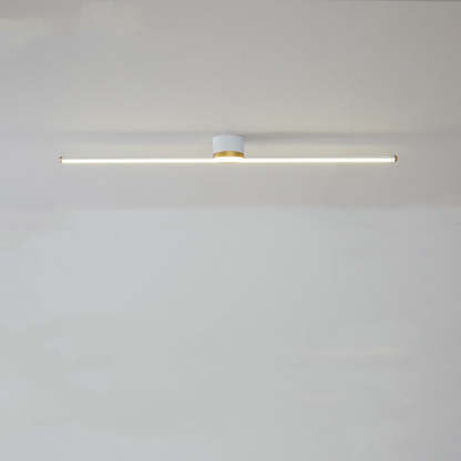 Las Sola Edge linear ceiling light. Minimalist flush mount design.