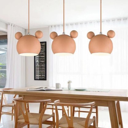 Cartoon beer-shaped pendant lights for kids room. Las Sola lighting.