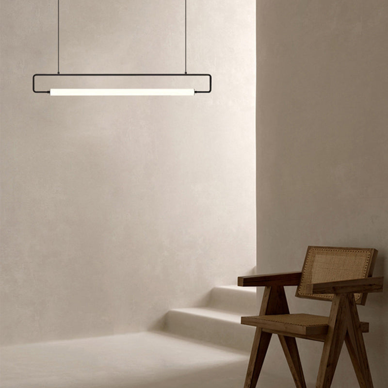 Edge Modern Minimalist rectangular Metal  Pendant Light