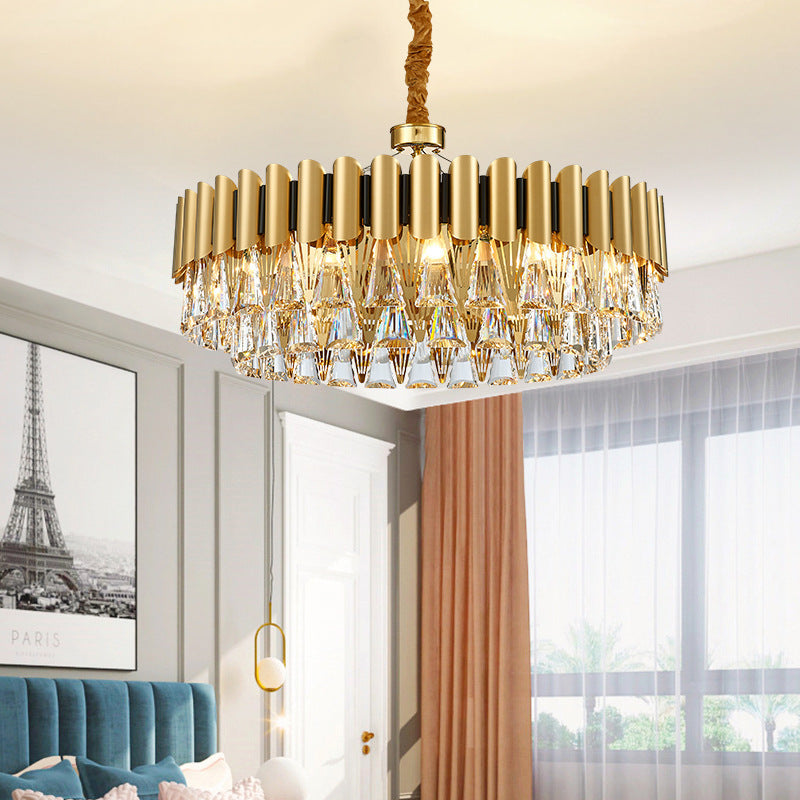 Gold crystal chandelier, Marilyn Postmodern Nordic design