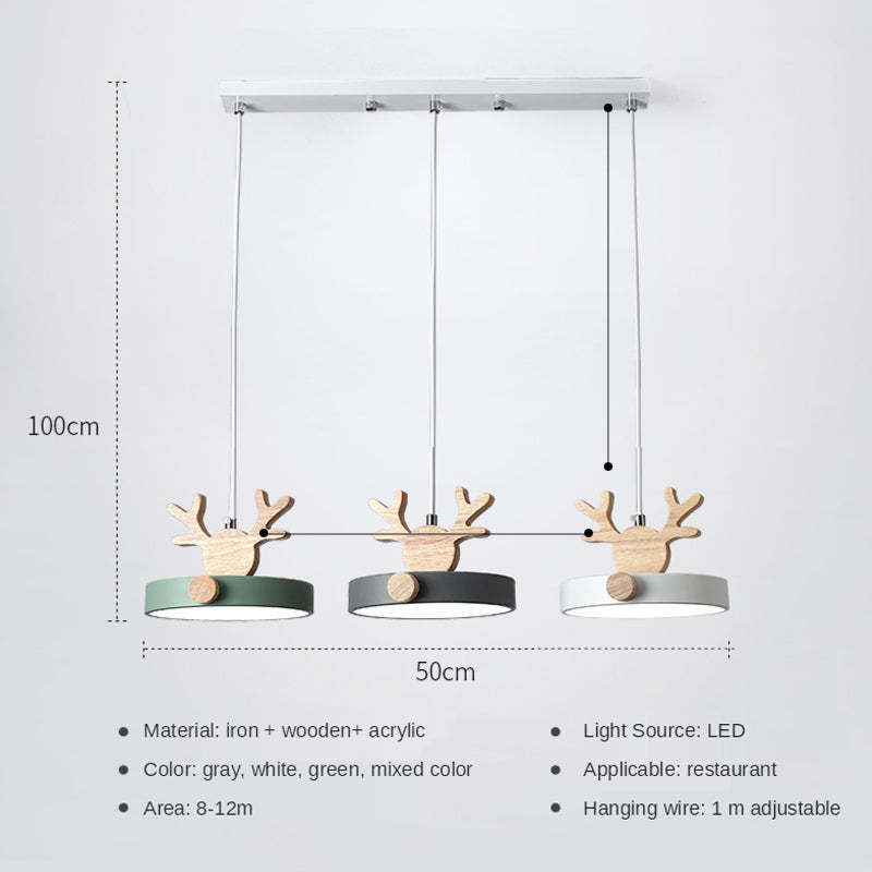 Morandi Deer Cluster Pendant Light, 3 colors