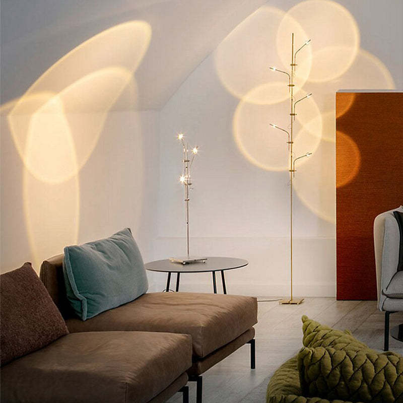 Salgado Floor Lamps illuminate living room
