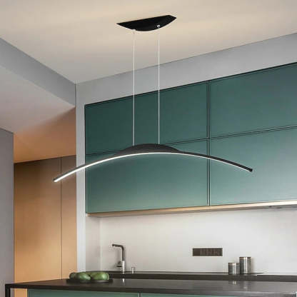 Louise Linear Pendant Light, Contemporary Kitchen Lighting