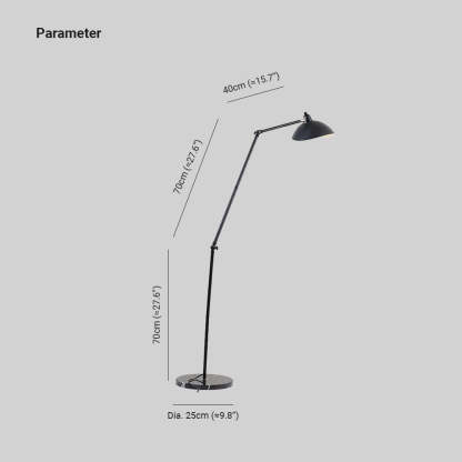 Salgado Black Floor Lamp Dimensions