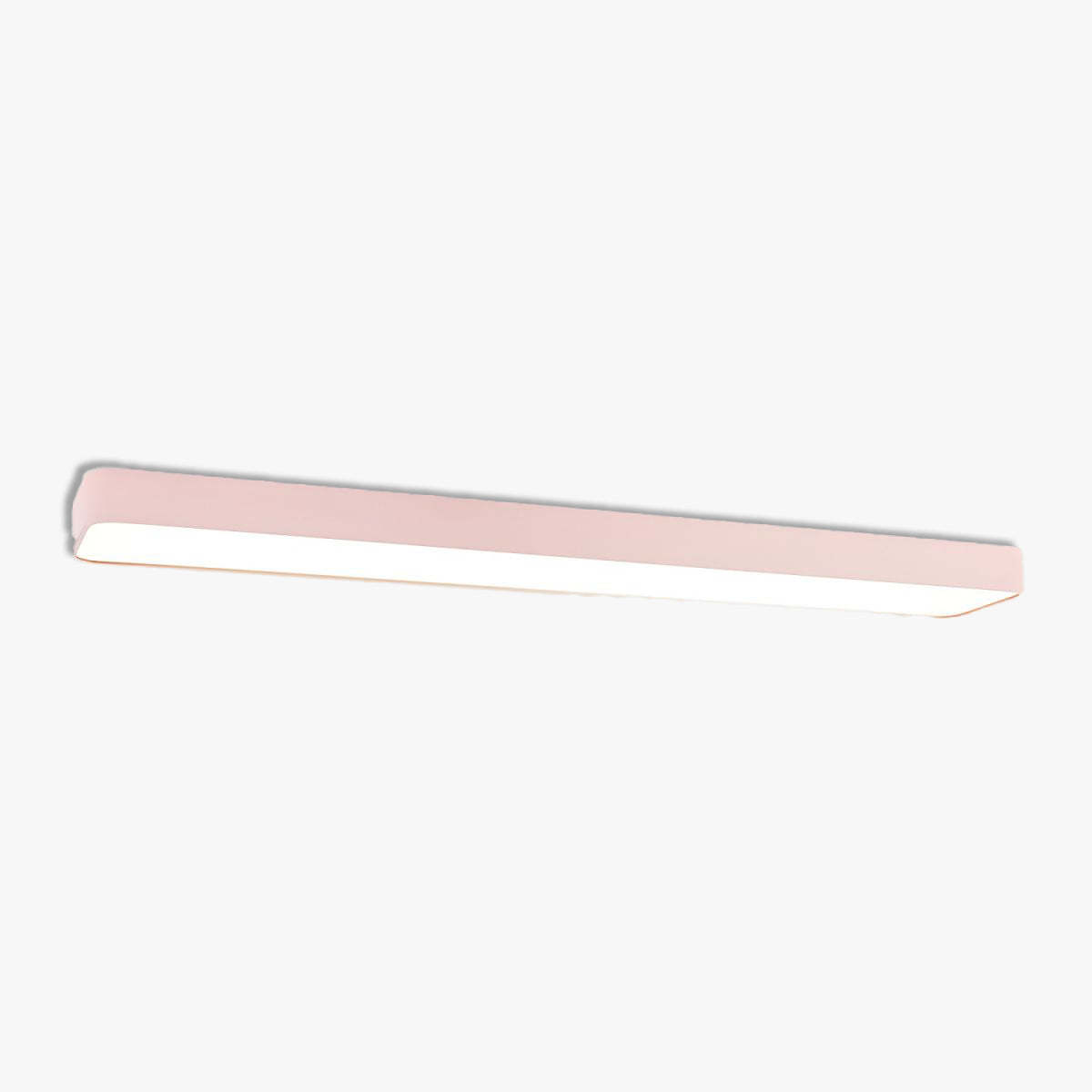 Pink Edge Modern Linear Ceiling Light for Kids' Bedroom