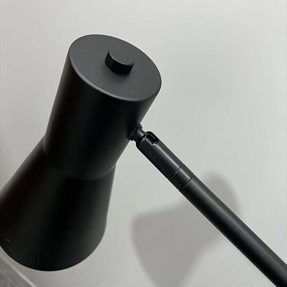Close-up of Carins Modern Nordic Floor Lamp - Black Metal
