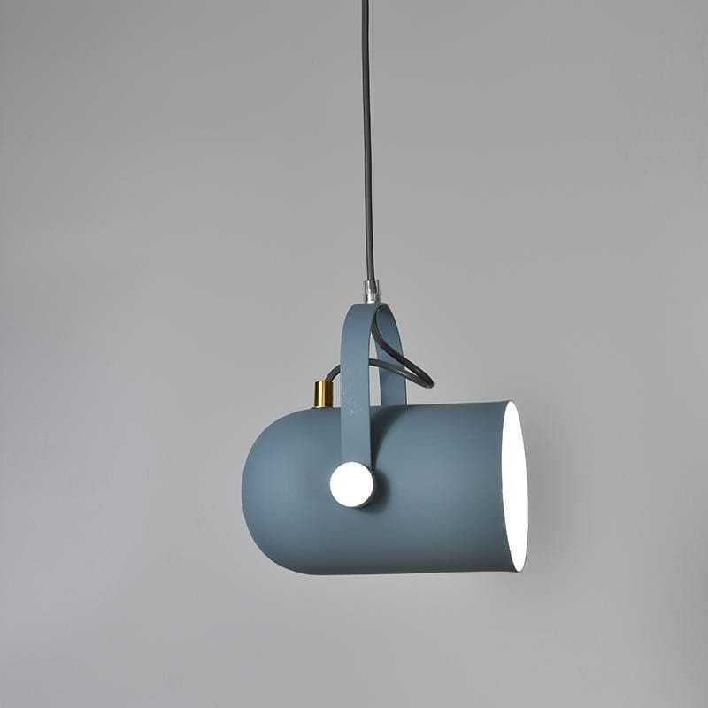 Blue Morandi style pendant light, adjustable angle