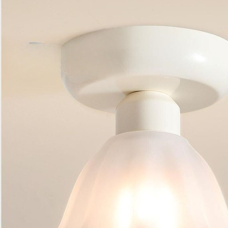 Bella Cute Flush Mount Ceiling Light with Frosted Glass Shade