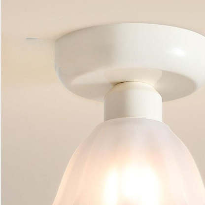 Bella Cute Flush Mount Ceiling Light with Frosted Glass Shade