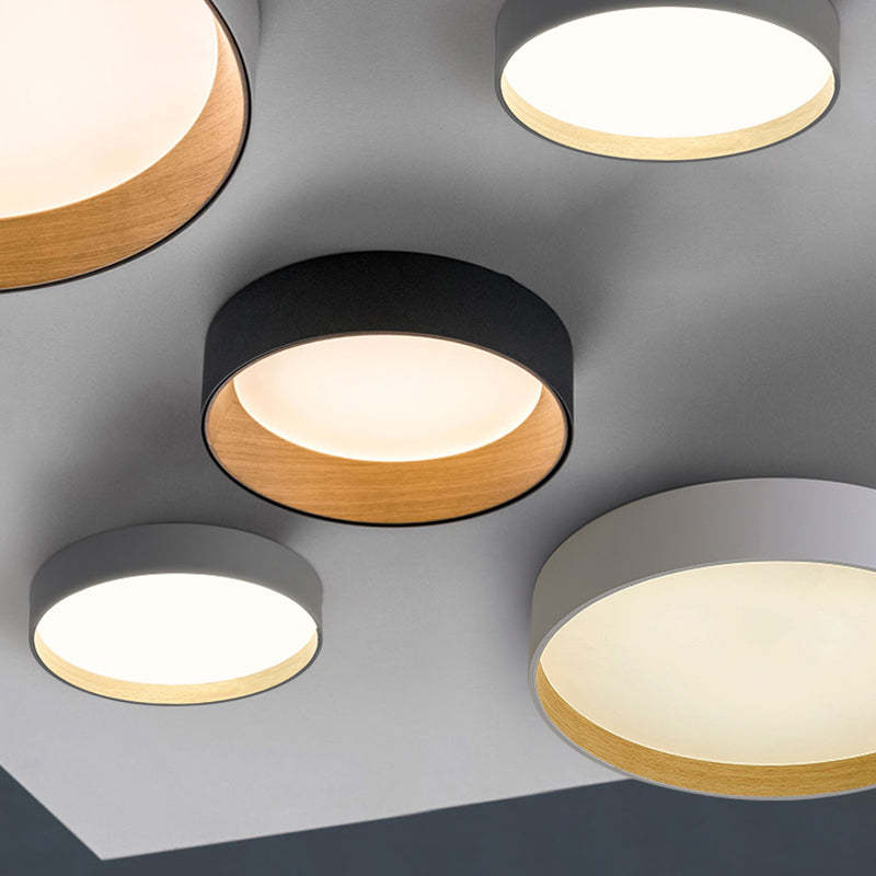 Quinn Modern Round Flush Mount Ceiling Light - Different color options