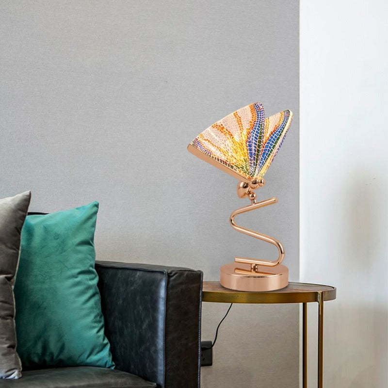 Gold Butterfly Table Lamp, Modern Living Room Decor
