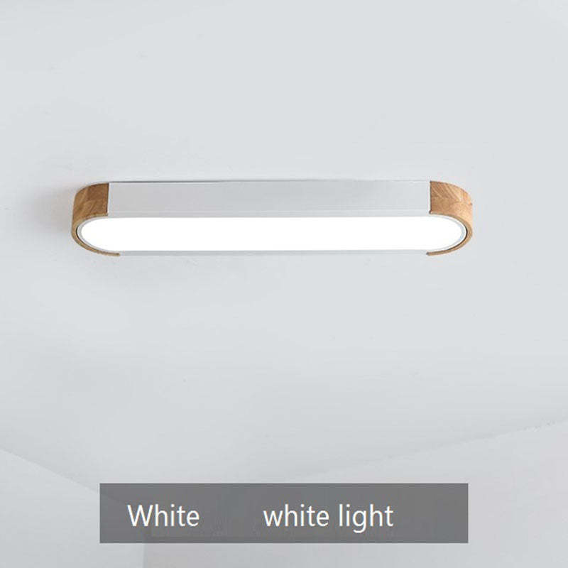 Morandi ceiling light. White light, wood & acrylic fixture.