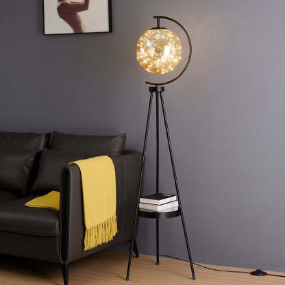 Kady Modern Starry Globe Glass Floor Lamp
