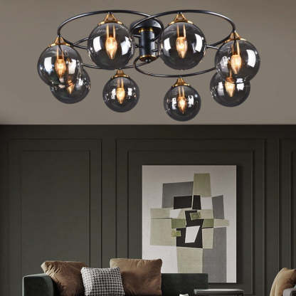 Bubble Glass Ceiling Light in Living Room