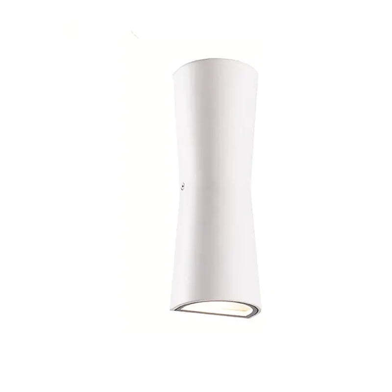 White Orr Torch LED Outdoor Wall Lamp, minimalist design