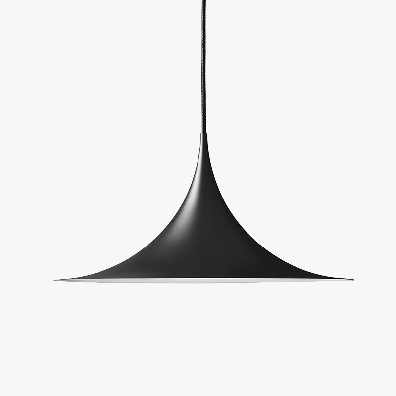 Black metal Cairns pendant light for dining room