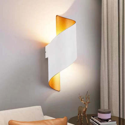 Orr modern white wall lamp lighting living room. Las Sola
