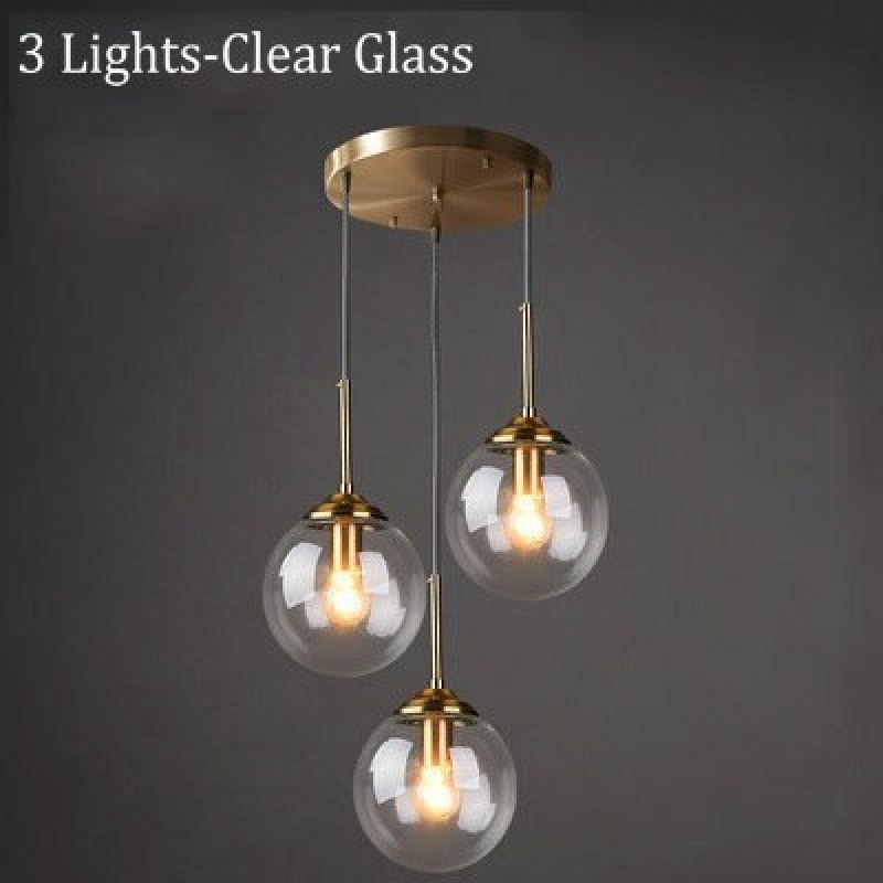 Valentina Clear Glass Pendant Light - 3 Lights