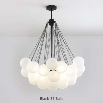 Black 37-ball Valentina glass pendant light Valentina Glass Globe Pendant Light Bubble