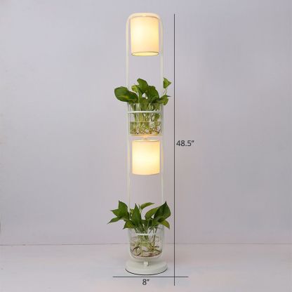Eryn Floor Lamp with Planters - Las Sola Lighting