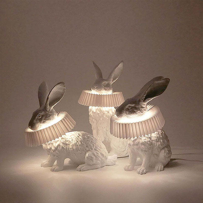 Alice Decorative Modern Rabbit Table Lamp Resin Bedroom