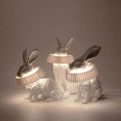 Alice Decorative Modern Rabbit Table Lamp Resin Bedroom