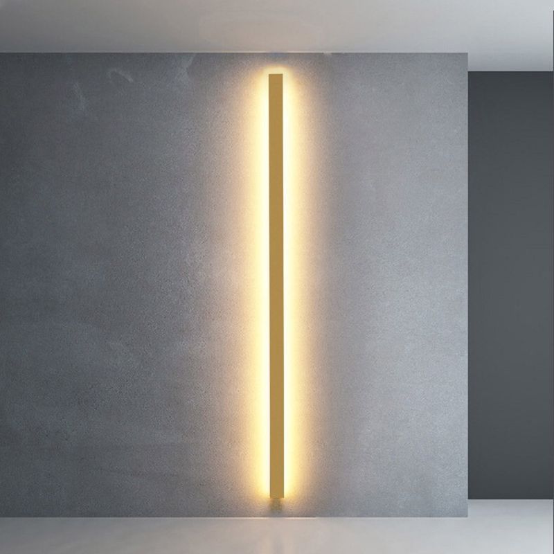 Edge Minimalist Linear Wall Lamp illuminating modern space