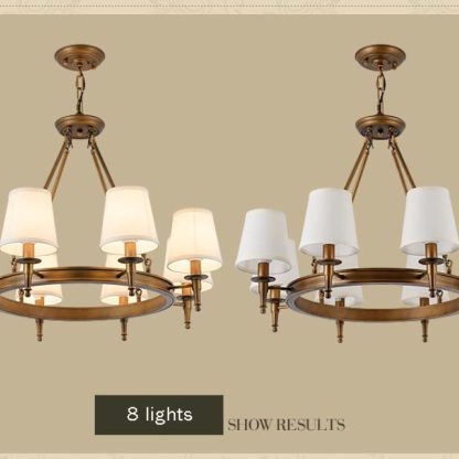 Alessio Vintage Ring Chandelier - 8 Lights