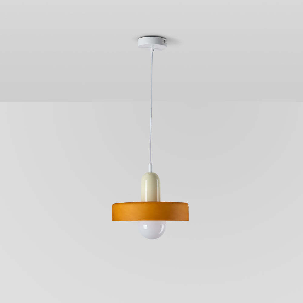 Orange Morandi Glass Pendant Light | Las Sola Lighting