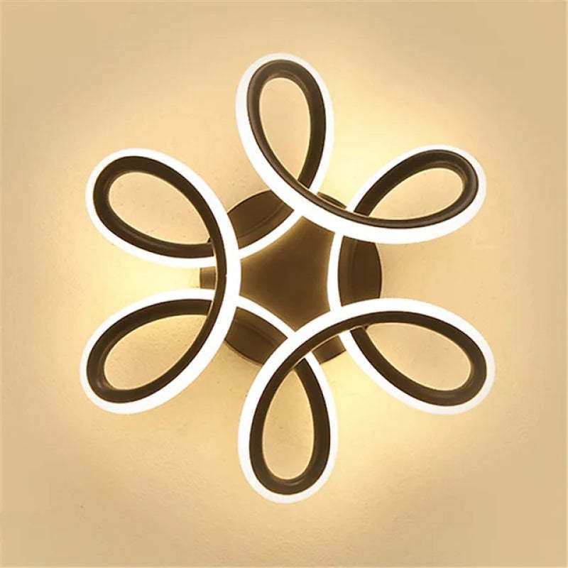 Flower shape modern ceiling light for bedroom