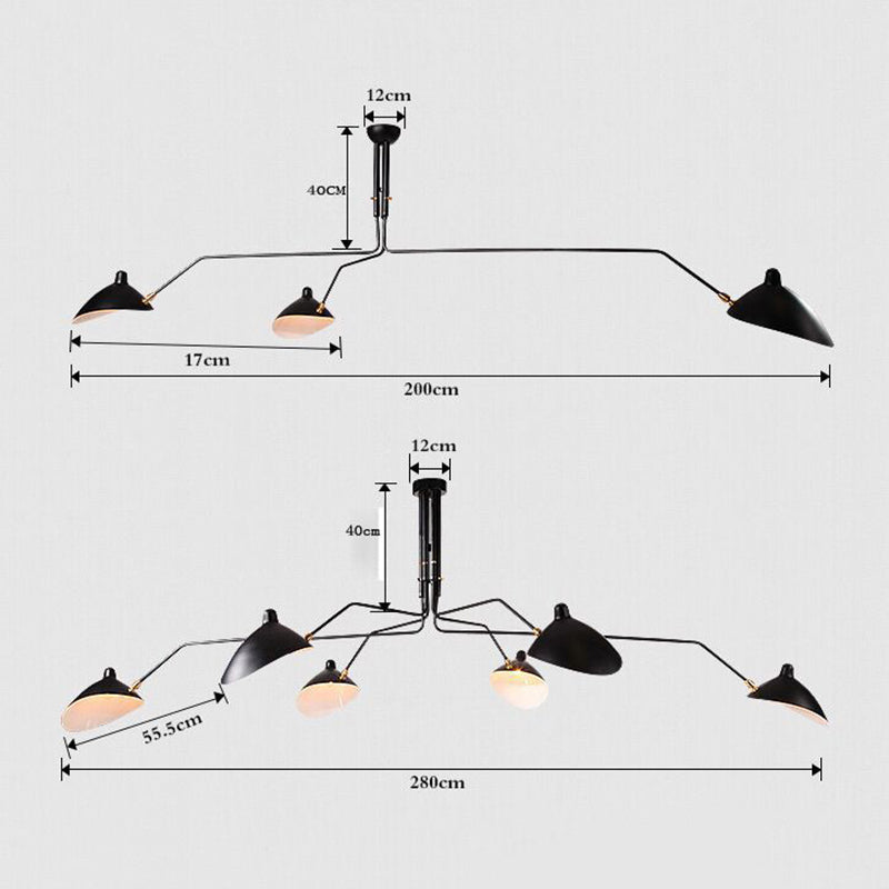 Schmitt Pendant Light dimensions, Industry style metal light fixture