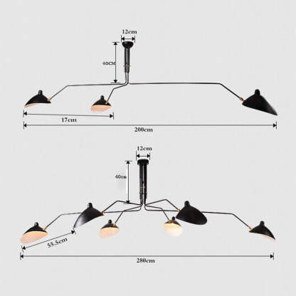 Schmitt Pendant Light dimensions, Industry style metal light fixture