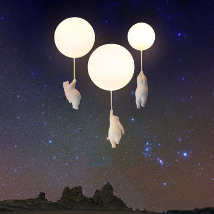Bear Balloon Ceiling Light for Kids Room