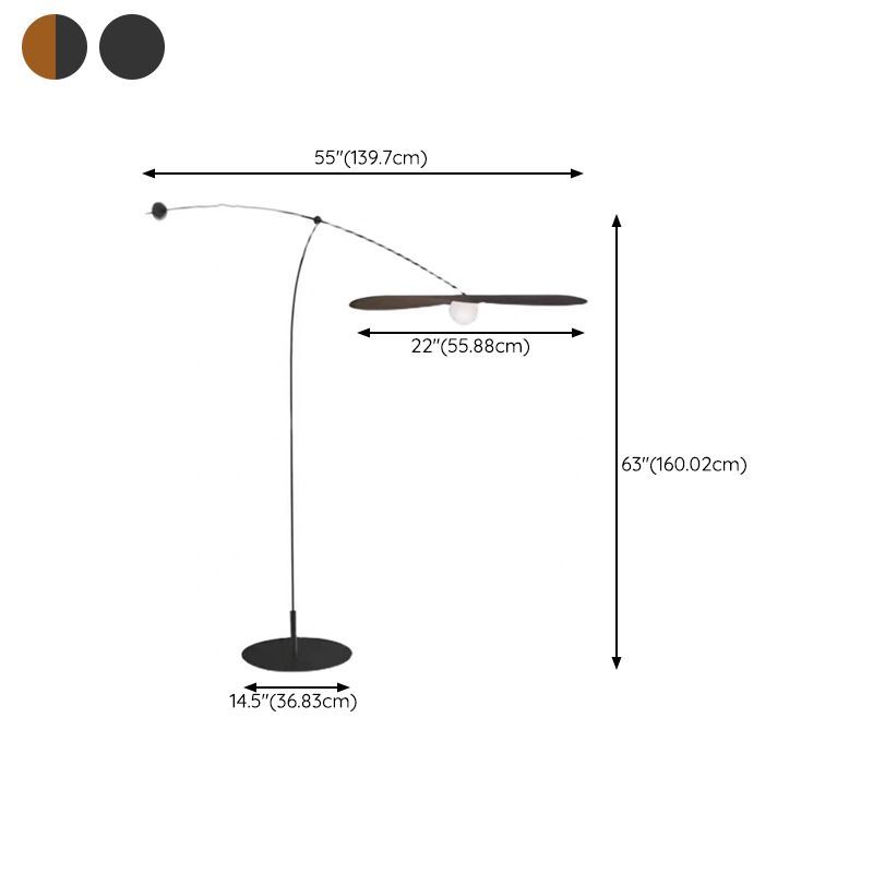 Carins Modern Bowl Floor Lamp - Dimensions