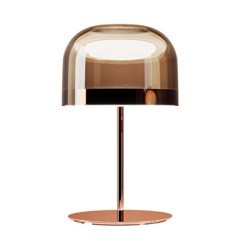 Mushroom Table Lamp - Rose Gold Accent