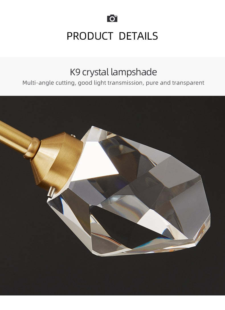 K9 Crystal Lampshade Detail, Multi-angle cutting, pure and transparent