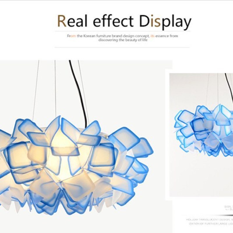 Bella Modern Decorative Flower Acrylic Pendant Light
