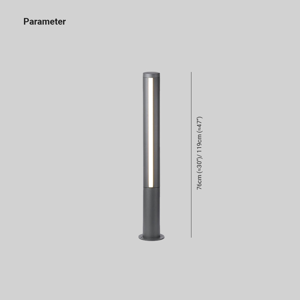Pena Column Outdoor Path Light dimensions