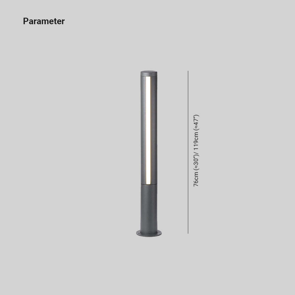Pena Column Outdoor Path Light dimensions