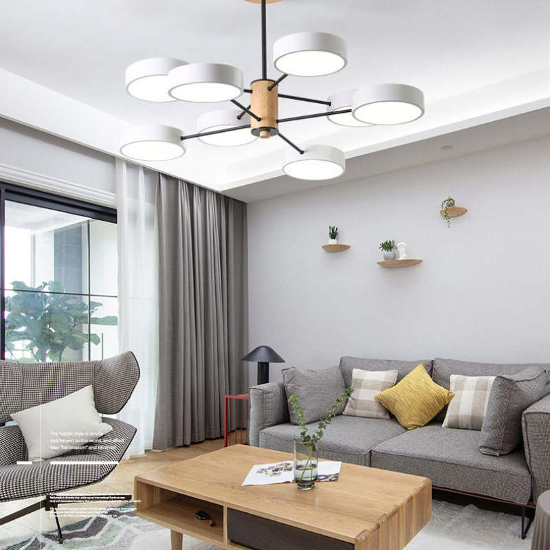 Sienna Art Deco pendant light in modern living room setting